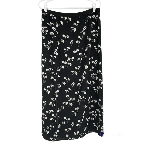 SANCTUARY NWT WOMEN’S SO SWEET FLORAL PRINTED SKIRT BLACK XL & XXL - Picture 8 of 9
